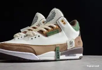 Hyperoad 3 White Jordan Brown Green SE Retro Air Shoes Dark 0402